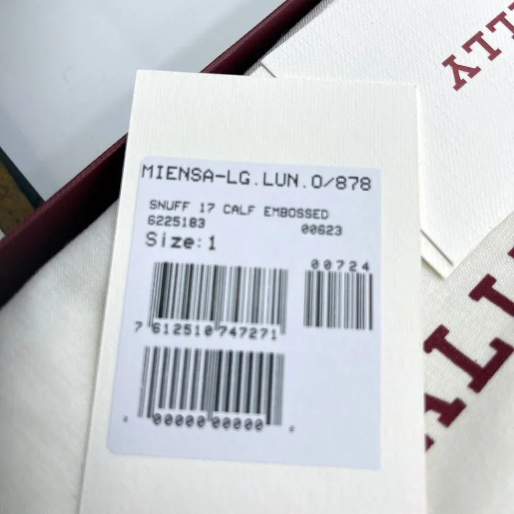 Bally Women's Gray Pebbled Miensa Leather long bifold flap wallet NWT. - Picture 14 of 14